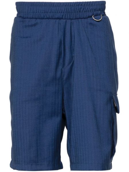 Kratke hlače kargo s herringbone uzorkom Family First plava