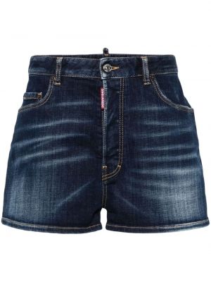 Shorts en jean large Dsquared2 bleu