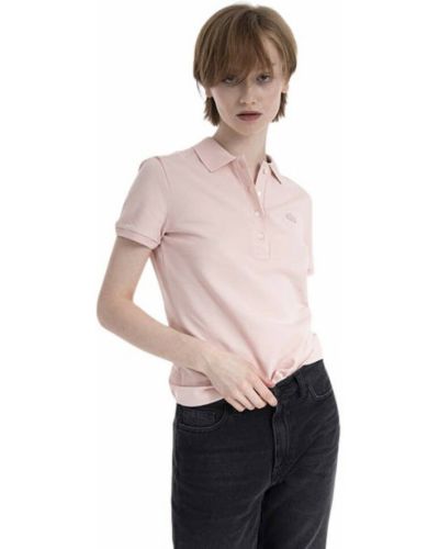 T-shirt Lacoste, różowy