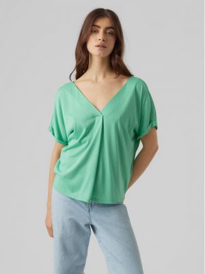 Bluză cu croială lejeră Vero Moda verde