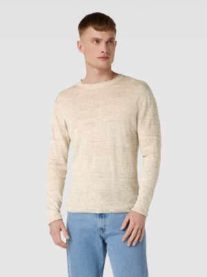 Dzianinowy sweter Colours & Sons biały