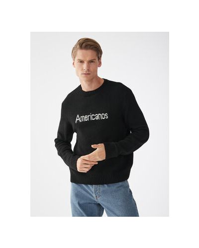Priliehavý sveter Americanos čierna