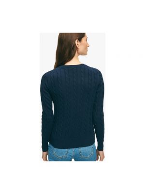 Suéter de cuello redondo Brooks Brothers azul