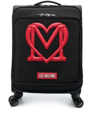 Hímzett bőrönd Love Moschino