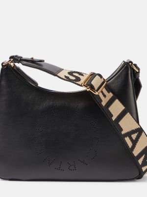 Kožená kabelka z imitace kůže Stella Mccartney černá