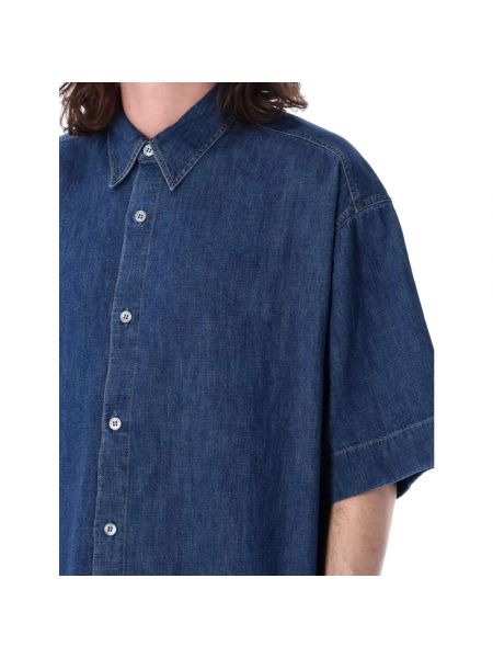 Camisa vaquera manga corta Studio Nicholson azul
