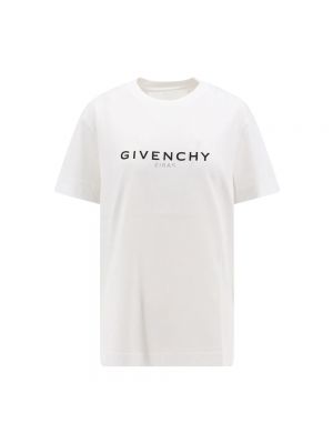 Koszulka z okrągłym dekoltem Givenchy biała