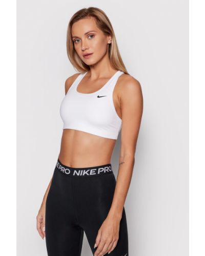 Soutien-gorge bandeaux de sport Nike blanc