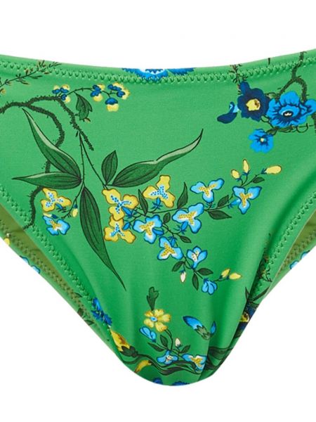 Bikini à fleurs Erdem vert