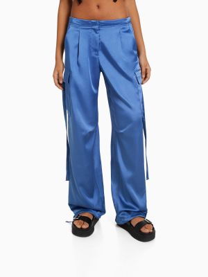Pantaloni cargo Bershka blu