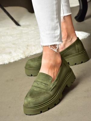 Nizki čevlji iz semiša Fox Shoes kaki