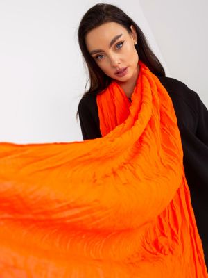 Plisovaný šál Fashionhunters oranžová