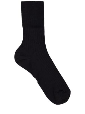 Памучни чорапи Wolford черно