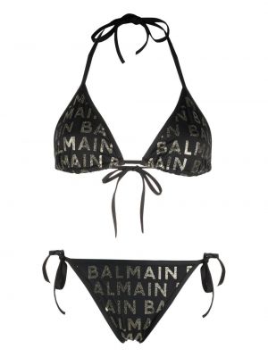 Bikini con stampa Balmain