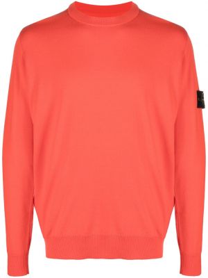 Вълнен пуловер Stone Island оранжево
