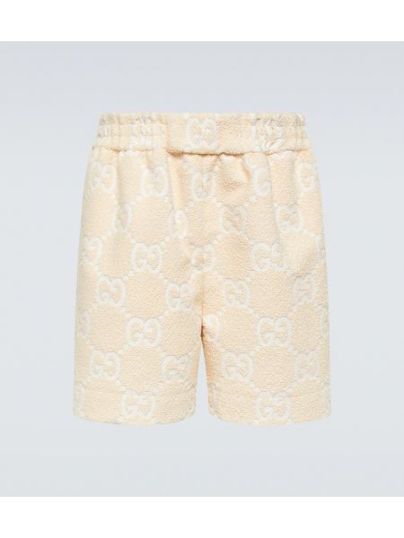 Shorts en coton Gucci blanc