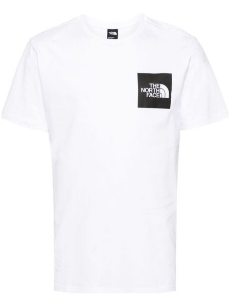 T-shirt aus baumwoll mit print The North Face weiß