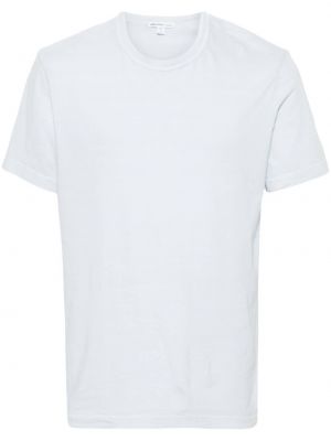 T-shirt con scollo tondo James Perse blu