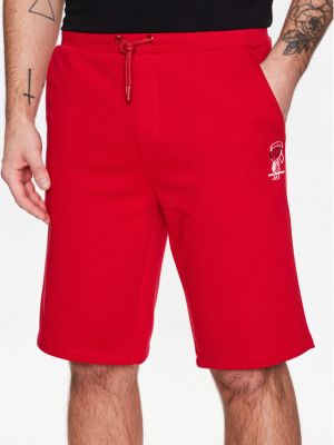 Pantaloni scurți de sport Karl Lagerfeld roșu