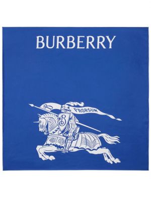 Sciarpa con stampa Burberry blu