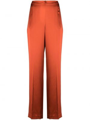 Pantaloni a vita alta a vita alta a quadri Polo Ralph Lauren arancione