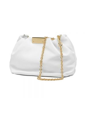 Bolsa de hombro con perlas Gianni Chiarini blanco