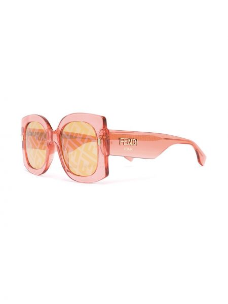 Gafas de sol oversized Fendi Eyewear naranja