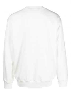 Sweat col rond en coton col rond Styland blanc