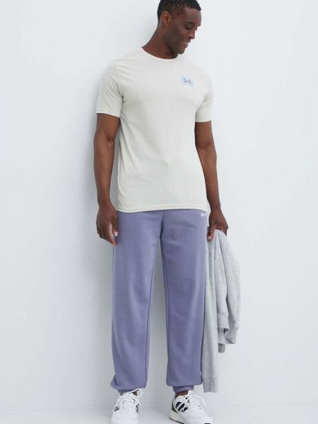 Спортивные штаны с аппликацией Champion фиолетовые