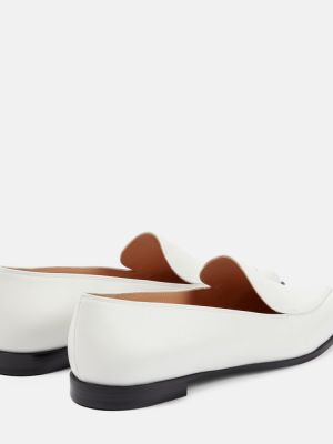 Pantofi loafer din piele Gianvito Rossi alb
