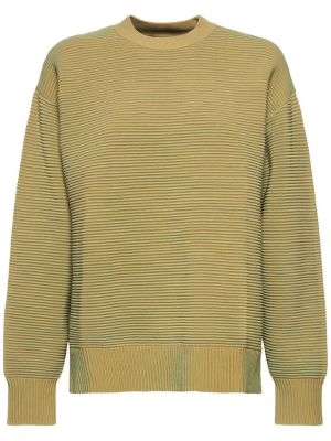 Памучен пуловер Nagnata зелено