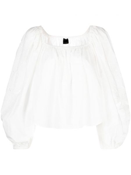 Памучна блуза Pinko бяло