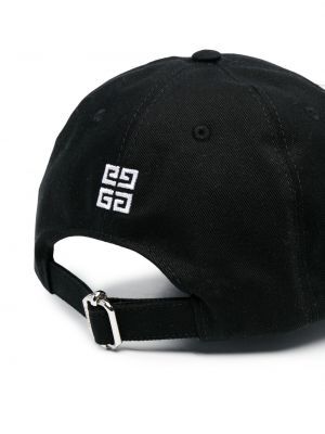 Haftowana czapka z daszkiem Givenchy czarna