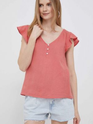 Червона однотонна бавовняна блуза Gap