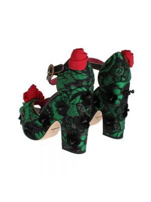 Calzado de cristal de estampado de serpiente Dolce & Gabbana