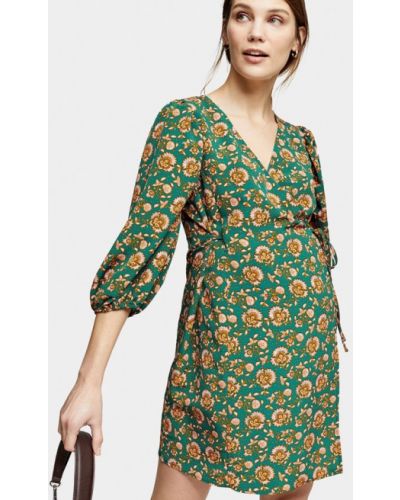 Для беременных платье Topshop Maternity, зеленое