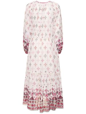 Vestido midi manga larga Marant Etoile blanco