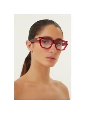 Okulary Bottega Veneta czerwone