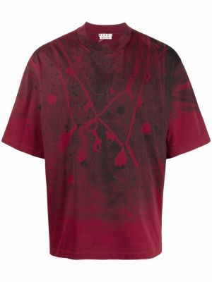 Camiseta con estampado Marni rojo