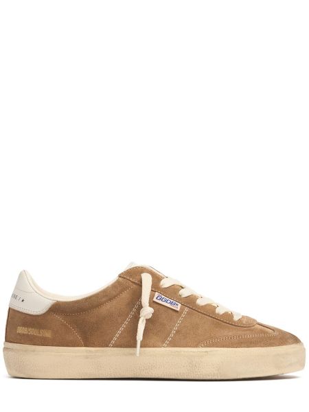 Stjernemønster semsket skinn sneakers Golden Goose brun