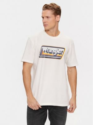 Voľné priliehavé tričko Wrangler biela