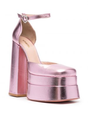 Leder sandale Vivetta pink