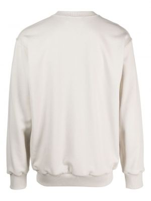 Bluza bawełniana z okrągłym dekoltem Styland szara