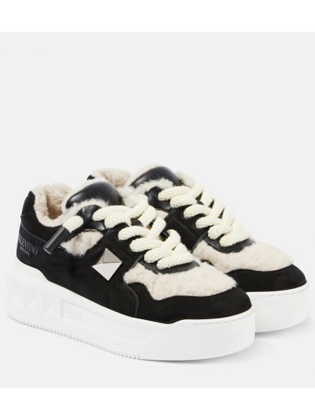 Sneakers i läder Valentino Garavani svart