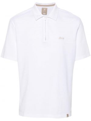 Поло тениска бродирана Boggi Milano бяло
