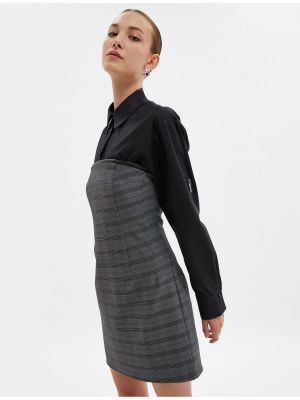 Sukienka mini skórzana ze skóry ekologicznej Koton