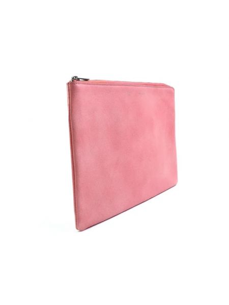 Bolso clutch de cuero Celine Vintage rosa