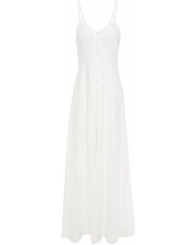Bílé plátěné maxi šaty A.l.c.