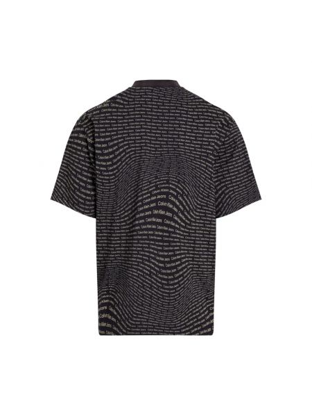 Camiseta de algodón Calvin Klein negro