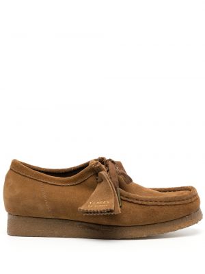 Pantofi loafer din piele de căprioară Clarks maro